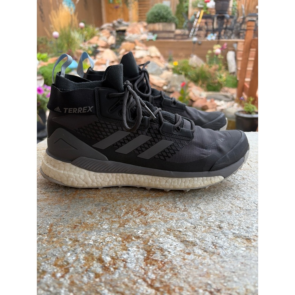 Adidas Terrex Free Hiker Gore-Tex Black Carbon Hiking Boots G28464 Mens 9.5